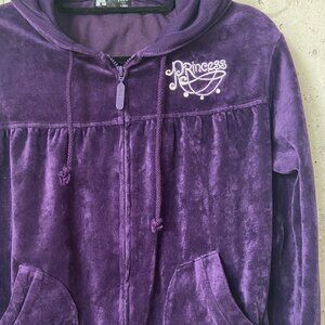 Disney Velour Hoodie Zip-up Princess